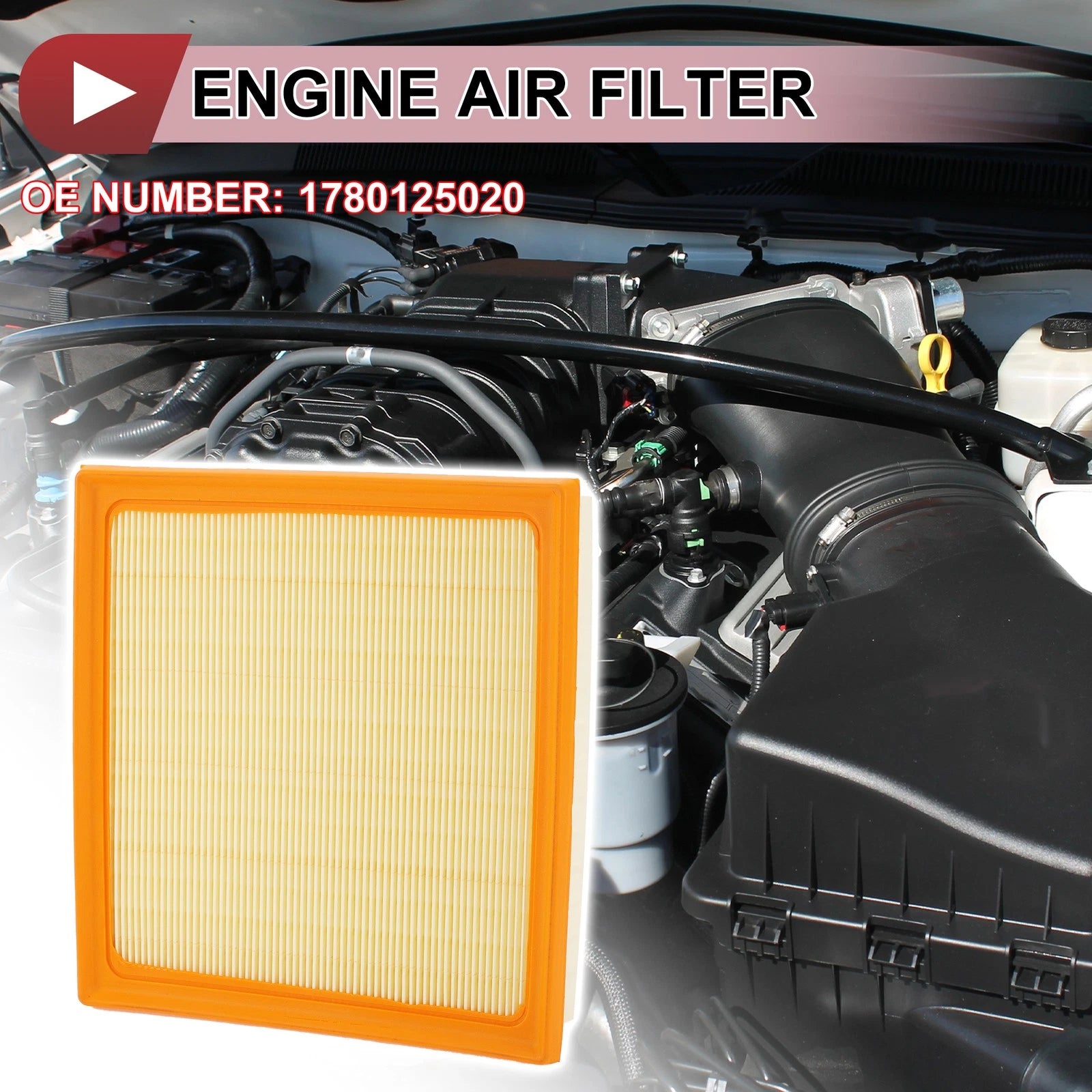 Car Engine Air Filter No. 1780125020 for Toyota (2019–2022)