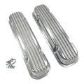 Polished Tall Aluminum Valve Covers w/o Hole for Pontiac 350 389 400 (1967–1970)