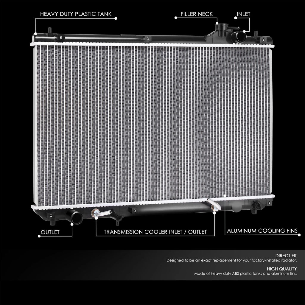 Full Aluminum Core Cooling Radiator for Toyota Highlander V6 (2004–2007)