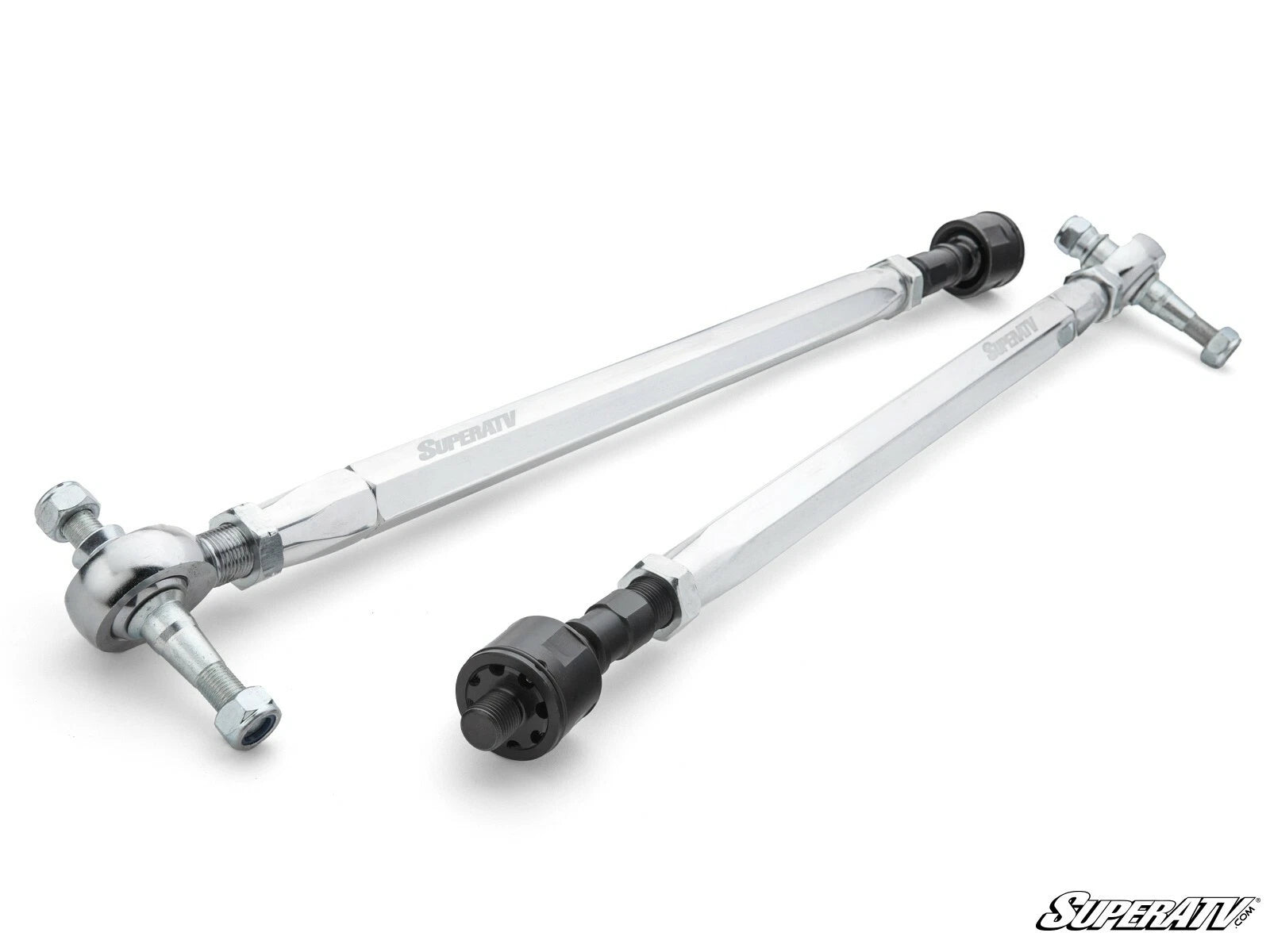 SuperATV Heavy Duty Billet Hex Tie Rod Kit for Polaris RZR XP Turbo (2017–2021)