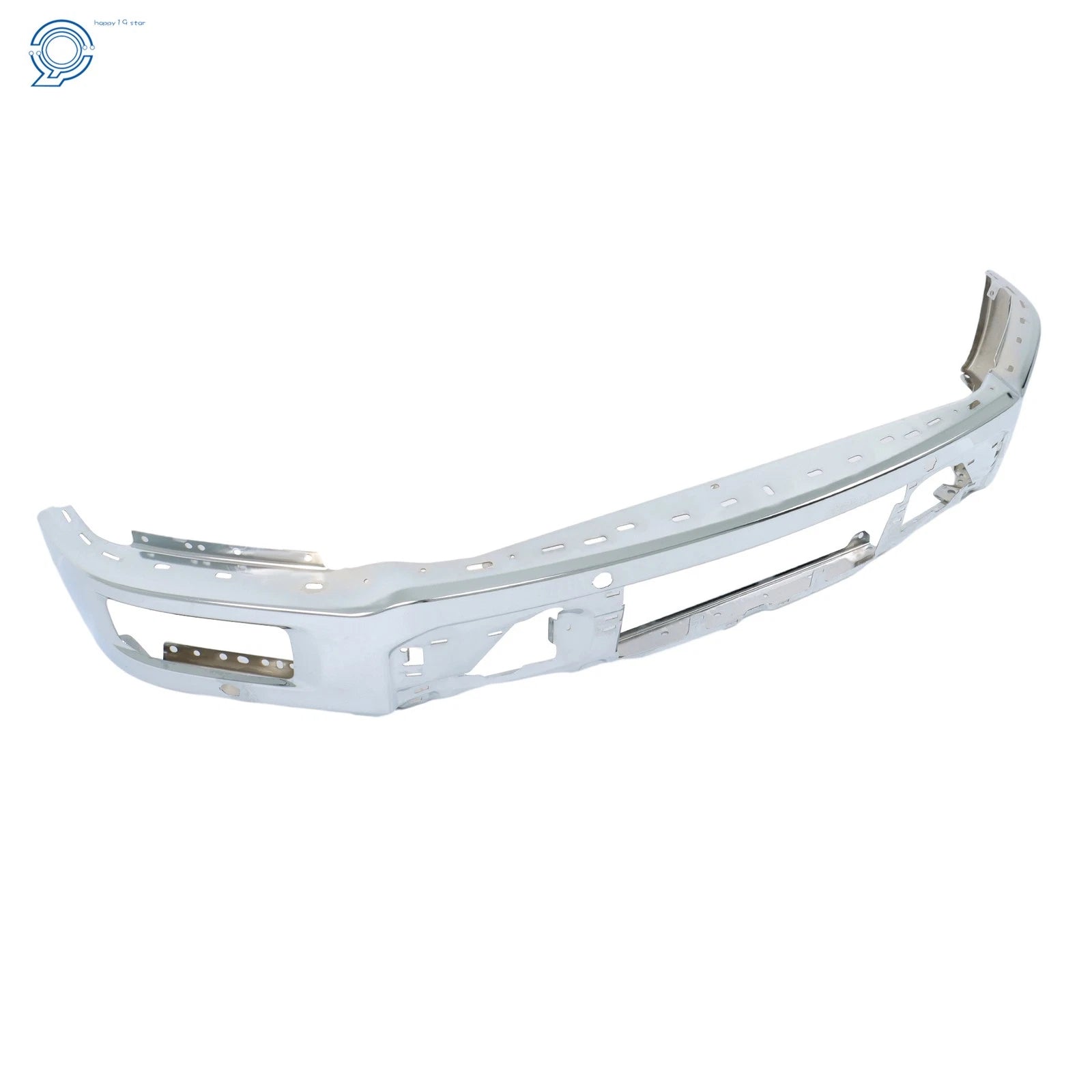 Chrome Front Bumper with 4 Sensor Holes for Ford F-150 (2024–2025)