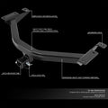 2" Class 3 Trailer Tow Hitch Receiver for Honda Pilot Acura MDX (2014–2022)