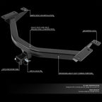 2" Class 3 Trailer Tow Hitch Receiver for Honda Pilot Acura MDX (2014–2022)