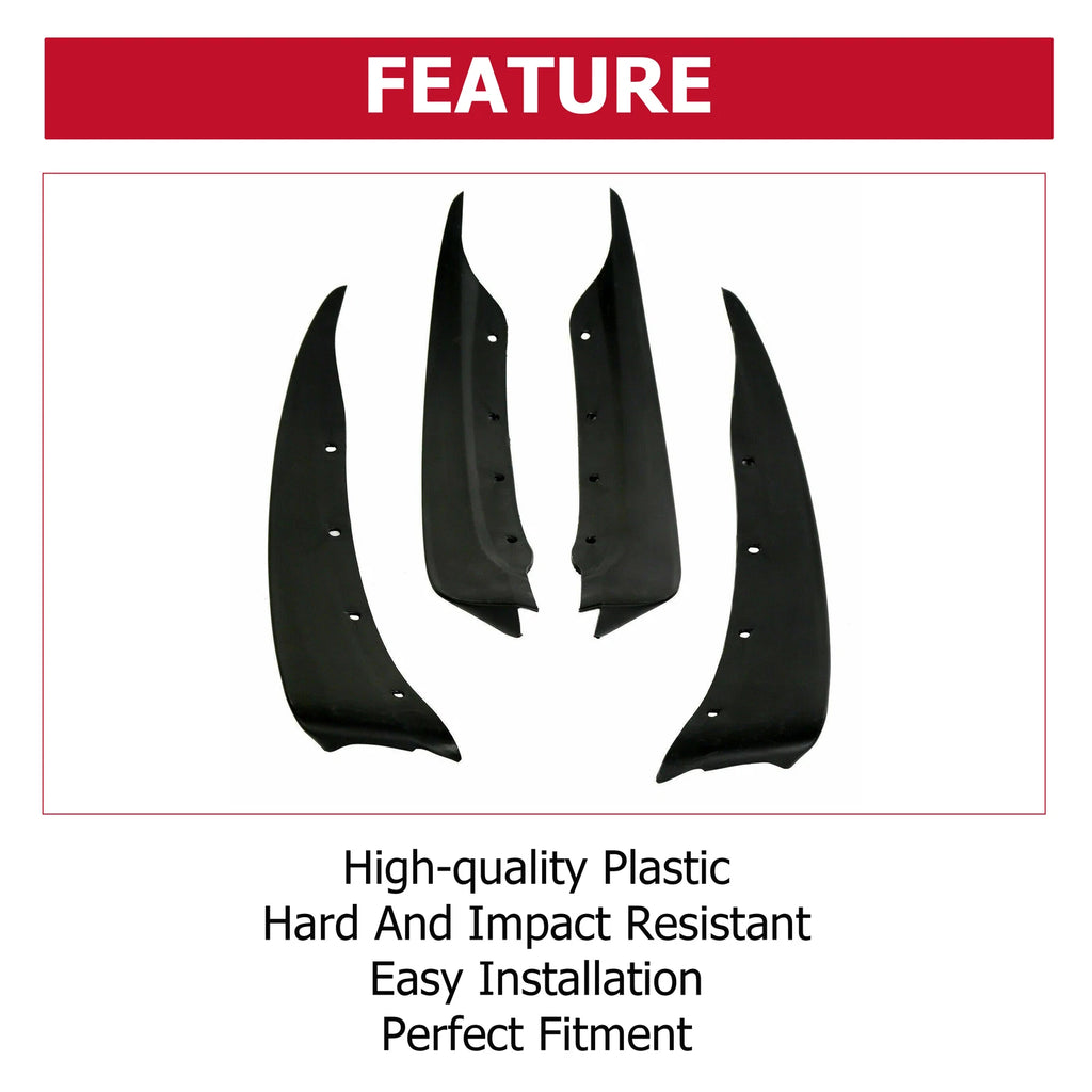 Set of 4 Molded Mud Flap Splash Guards for C6 Corvette (2005–2013) 19170234