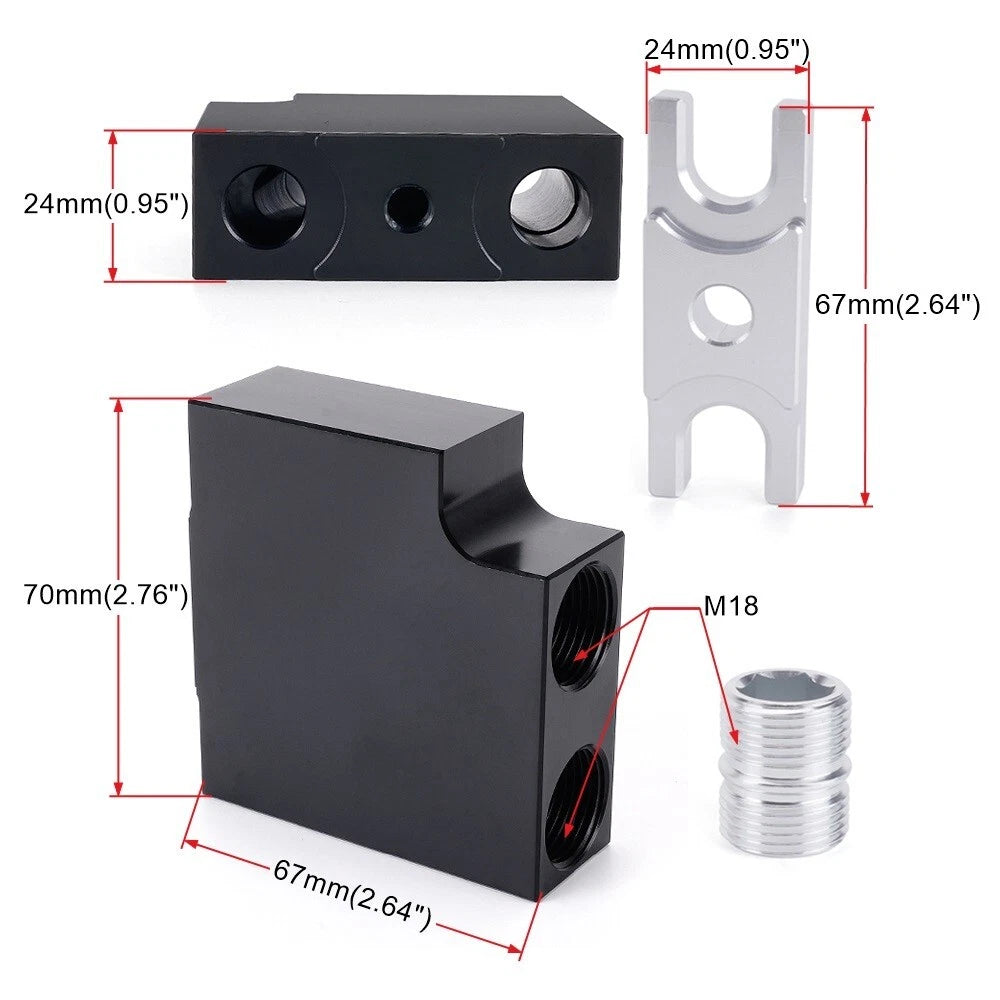 Thermal Bypass Block Valve with Coupler for RAM 68RFE/69ASRC (2019–Present)