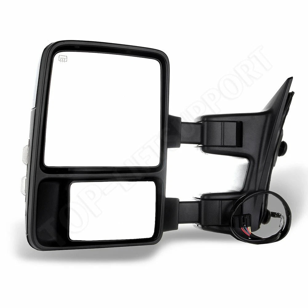 Chrome Tow Mirrors for Ford F250 F350 F450 F550 (2008–2016)