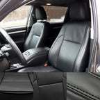 Set of 2 Seat Covers for Toyota Highlander LE/Hybrid (2014–2019) Black