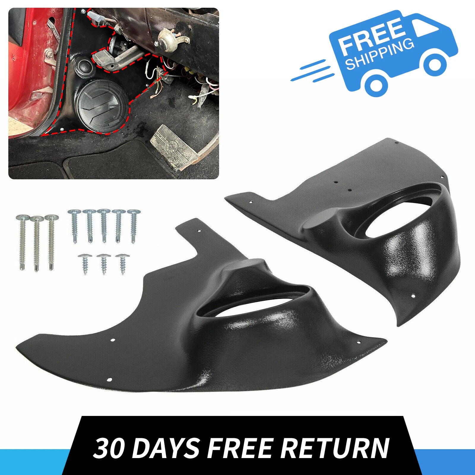 Speaker Kick Panels for Chevy GMC Pickup Truck Blazer Suburban (1973–1987)