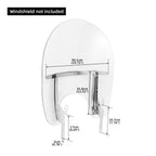 Chrome Windshield Bracket Mount for Harley Touring Road King (1994–Present)
