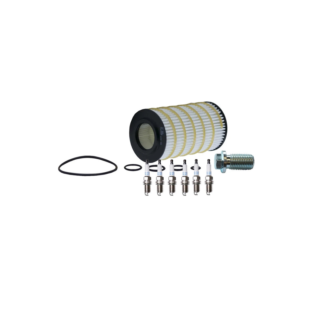 Wix Engine Oil Filter & Denso 6 Platinum Spark Plugs for W220 S350 (2006)
