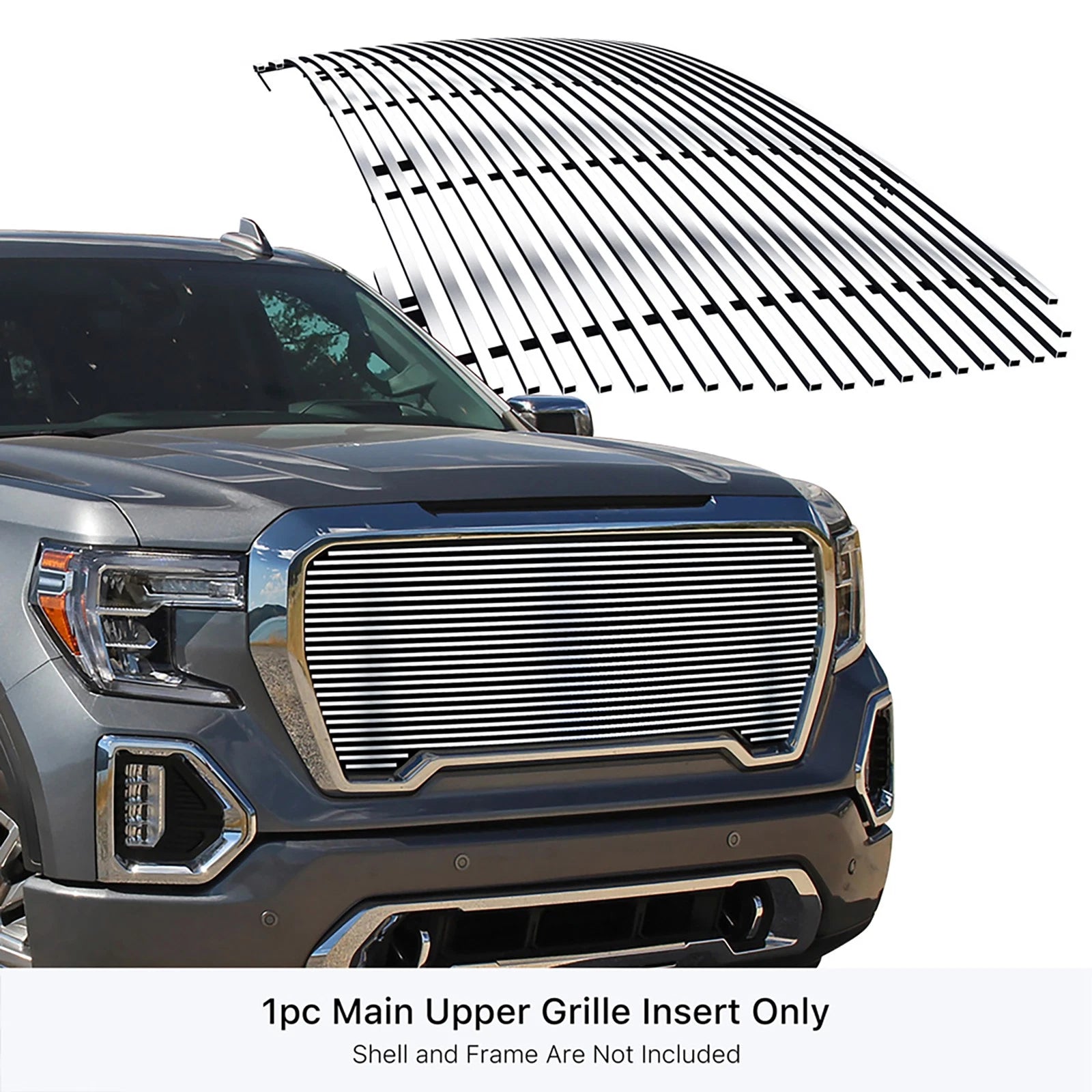 Stainless Chrome Billet Grille Insert for GMC Sierra 1500 (2019-2021)