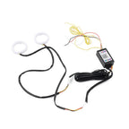 100MM RGB Phone Control Angel Eye Halo Rings Headlight DRL for Car