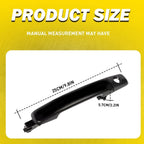 Exterior Door Handle for Nissan Pathfinder (2005–2007) Black Driver Side LH
