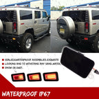 2X Smoked LED Rear Bumper Reflector Lights for Hummer H2 (2005–2009)