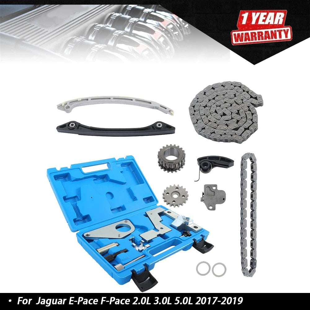 Timing Chain Kit with Camshaft Tool for Jaguar E-Pace, F-Pace (2017–2019)
