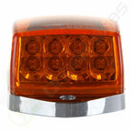 1pc Amber Chrome LED Cab Marker Lights for Peterbilt Kenworth Freightliner