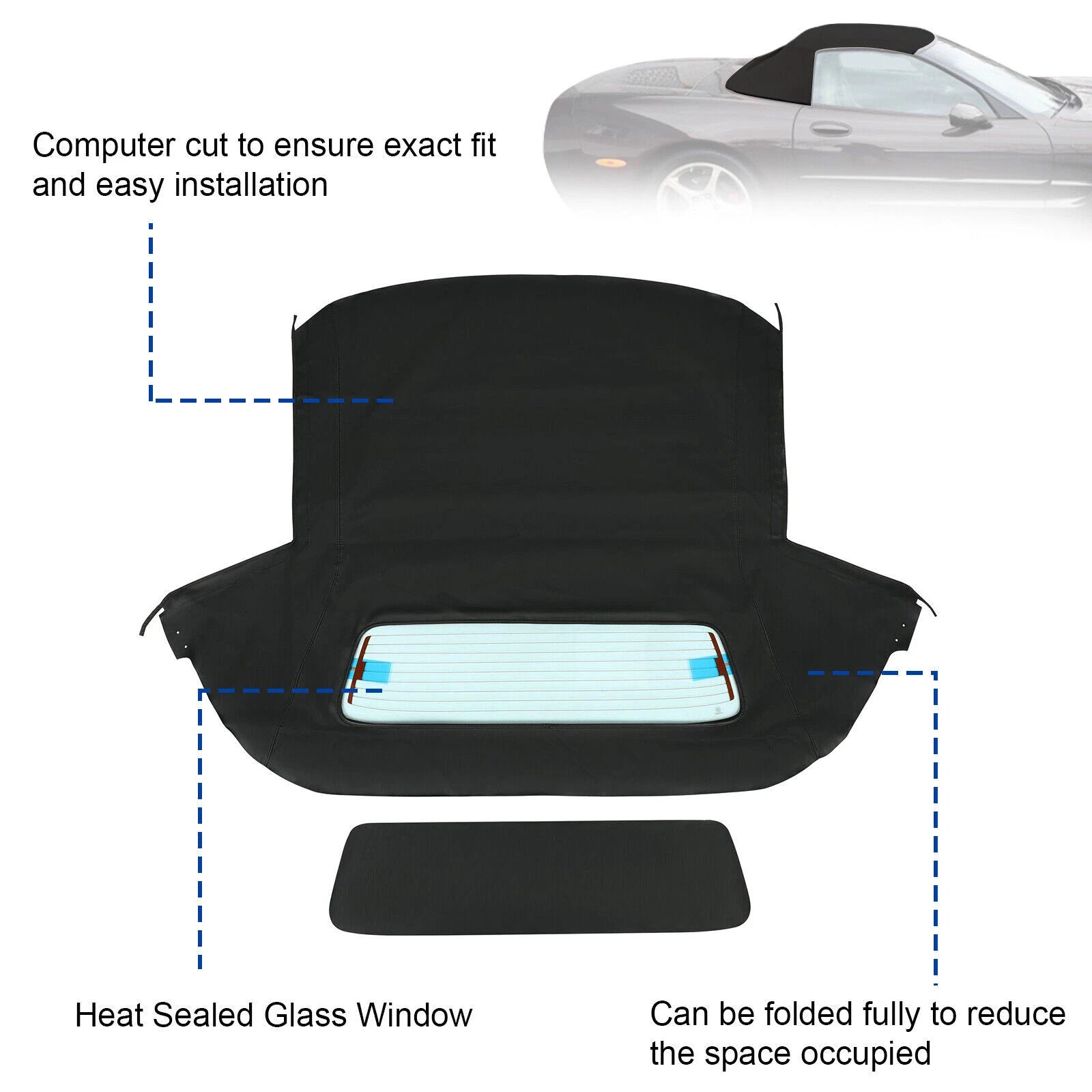 Soft Top & Heated Glass Window for Corvette C5 (1998–2004)