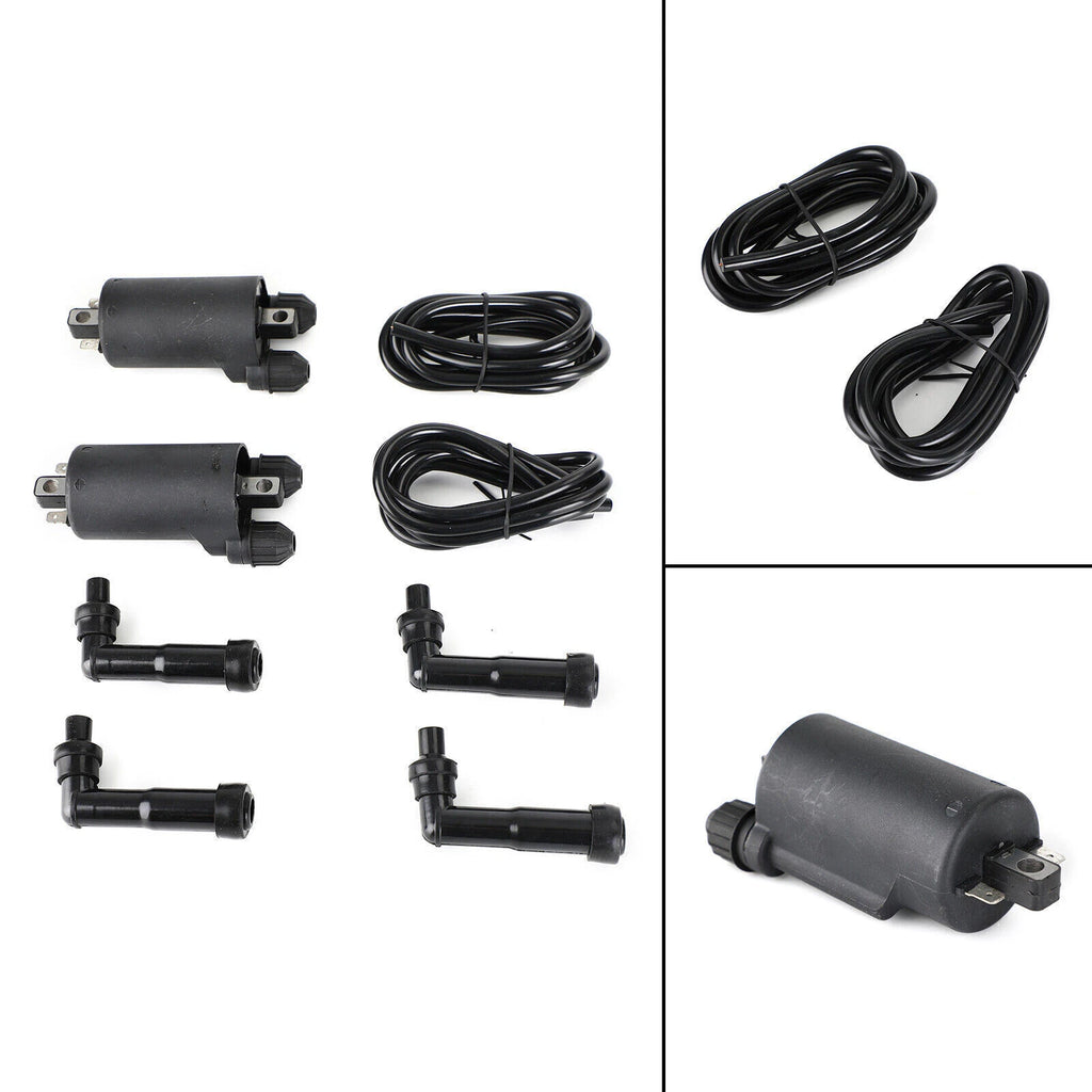 Ignition Coils Caps and Wire for Honda CB650 CB650C CB650SC GL1100 GL1200 (T9)
