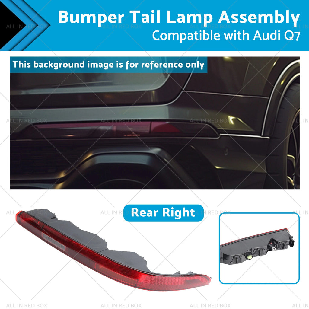 Right Rear Bumper Tail Light Assembly 4M0945096 for Audi Q7 (2016–2023)