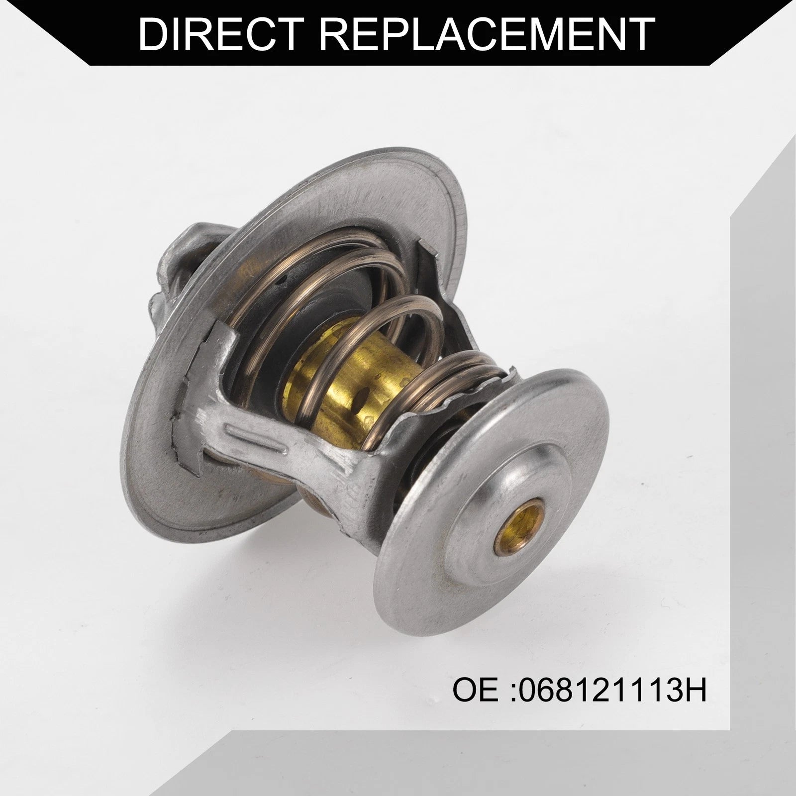 Engine Coolant Thermostat for Volkswagen Golf 1.6L (1985–1988) No. 068121113H
