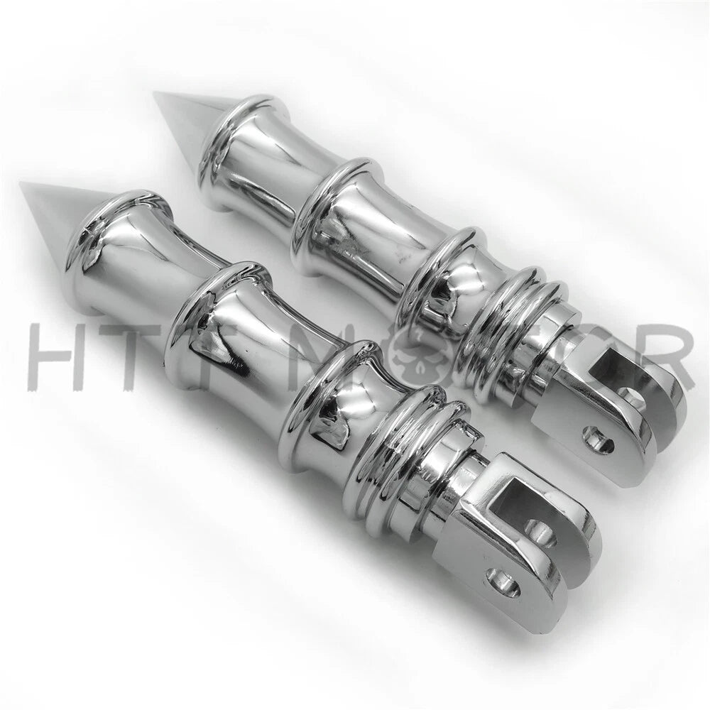Spike Bamboo Footpegs for Harley FXBB FXBR FXBRS FXLR (2018–2023)