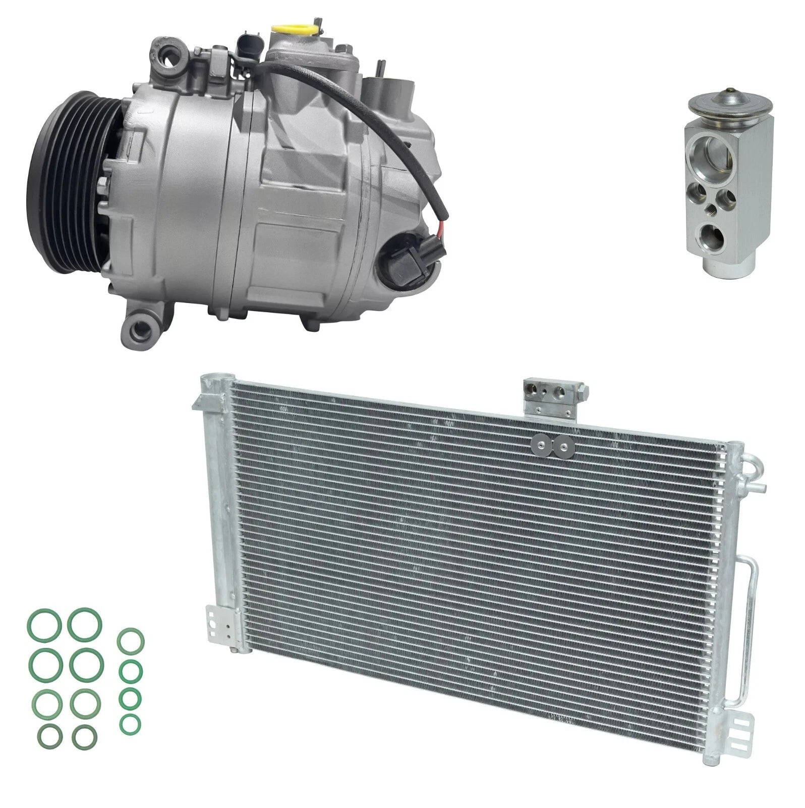 AC Compressor Kit With Condenser for Mercedes CLK500 5.0L (2004–2005)