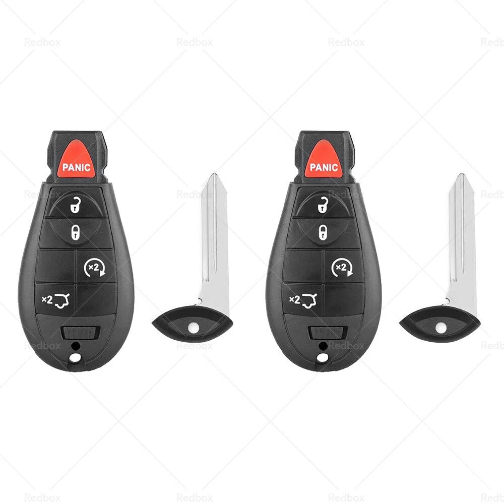 2X Keyless Remote Key Fob Shell for Jeep Grand Cherokee (2008–2012)