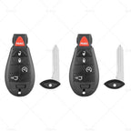2X Keyless Remote Key Fob Shell for Jeep Grand Cherokee (2008–2012)