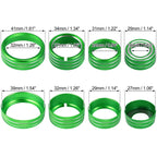 8 Pcs Green AC Radio Switch Knob Cover for Chevy Silverado, GMC Sierra (2014–2018)