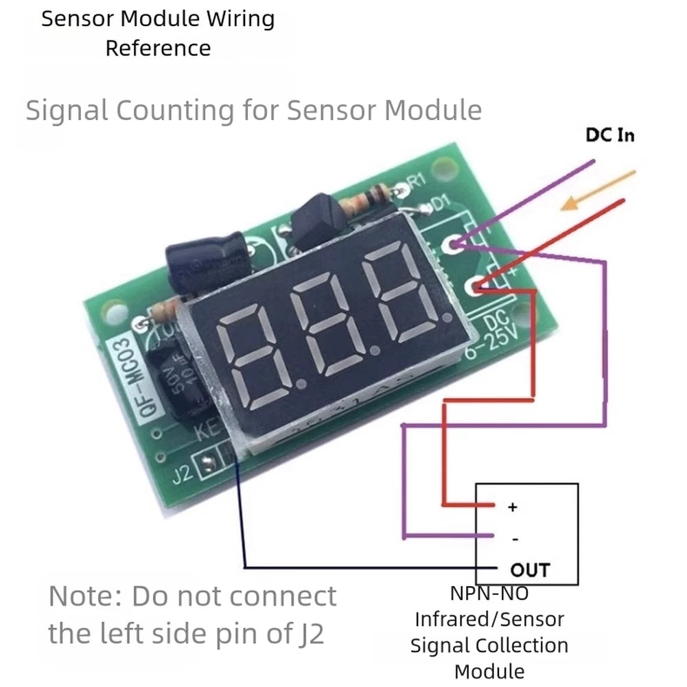 3 Digit Power On Counter Module for Flexible Electronic System