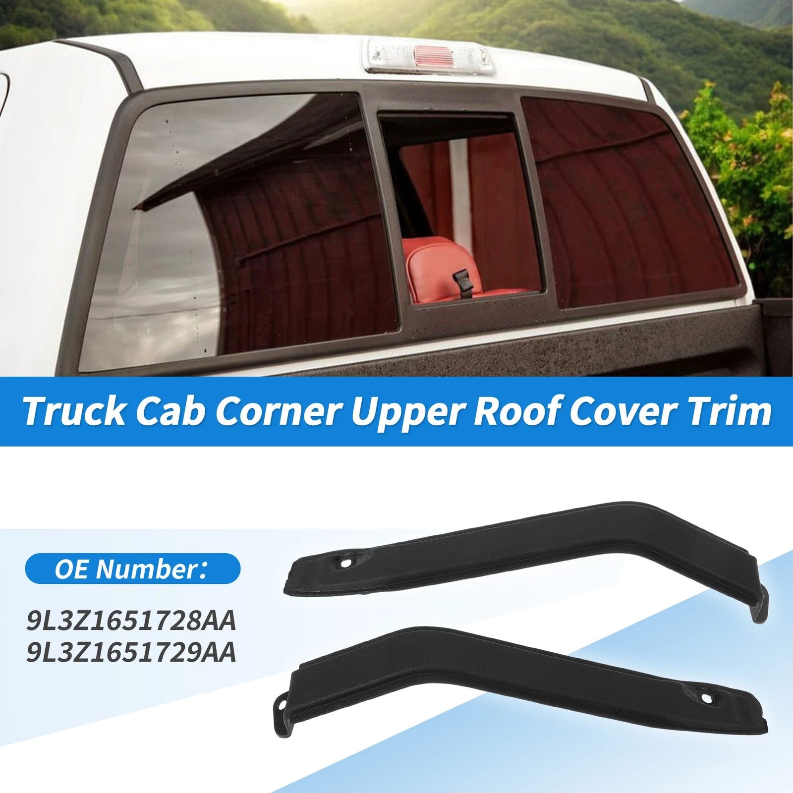 Cab Corner Upper Roof Side Cover Trim for Ford F-150 (2009–2014)