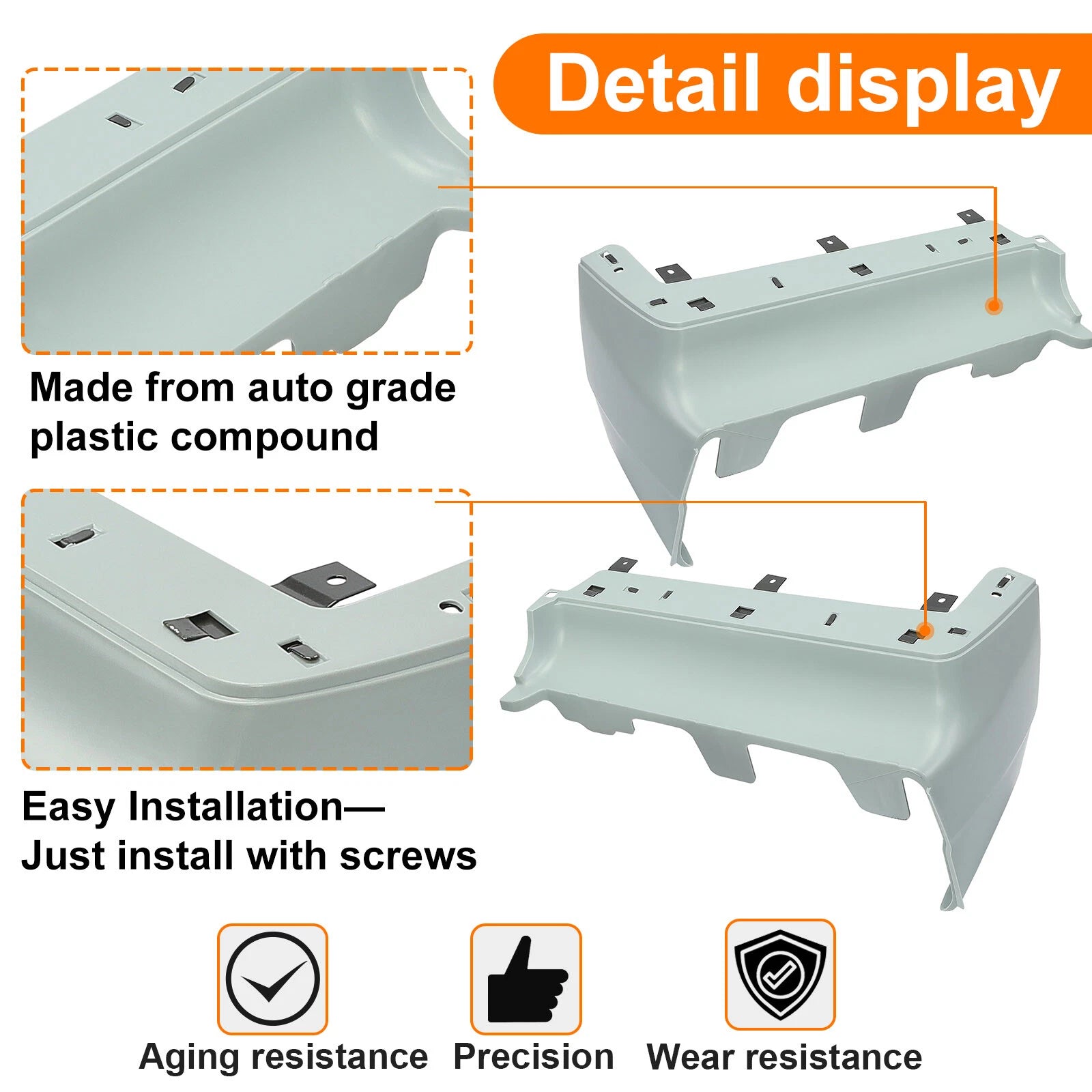 Front Bumper Filler Pair for Buick Regal Grand National (1984–1987)