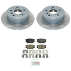 Set of 2 DuraGo Rear Rotors & Bosch QuietCast Pads for Avalon, Camry
