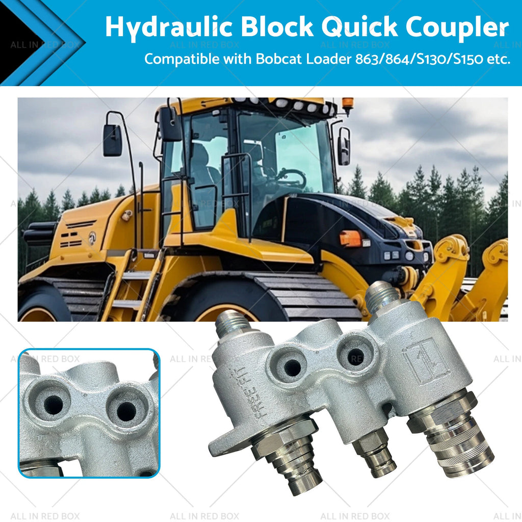 Hydraulic Block Quick Coupler Flat Face for Bobcat