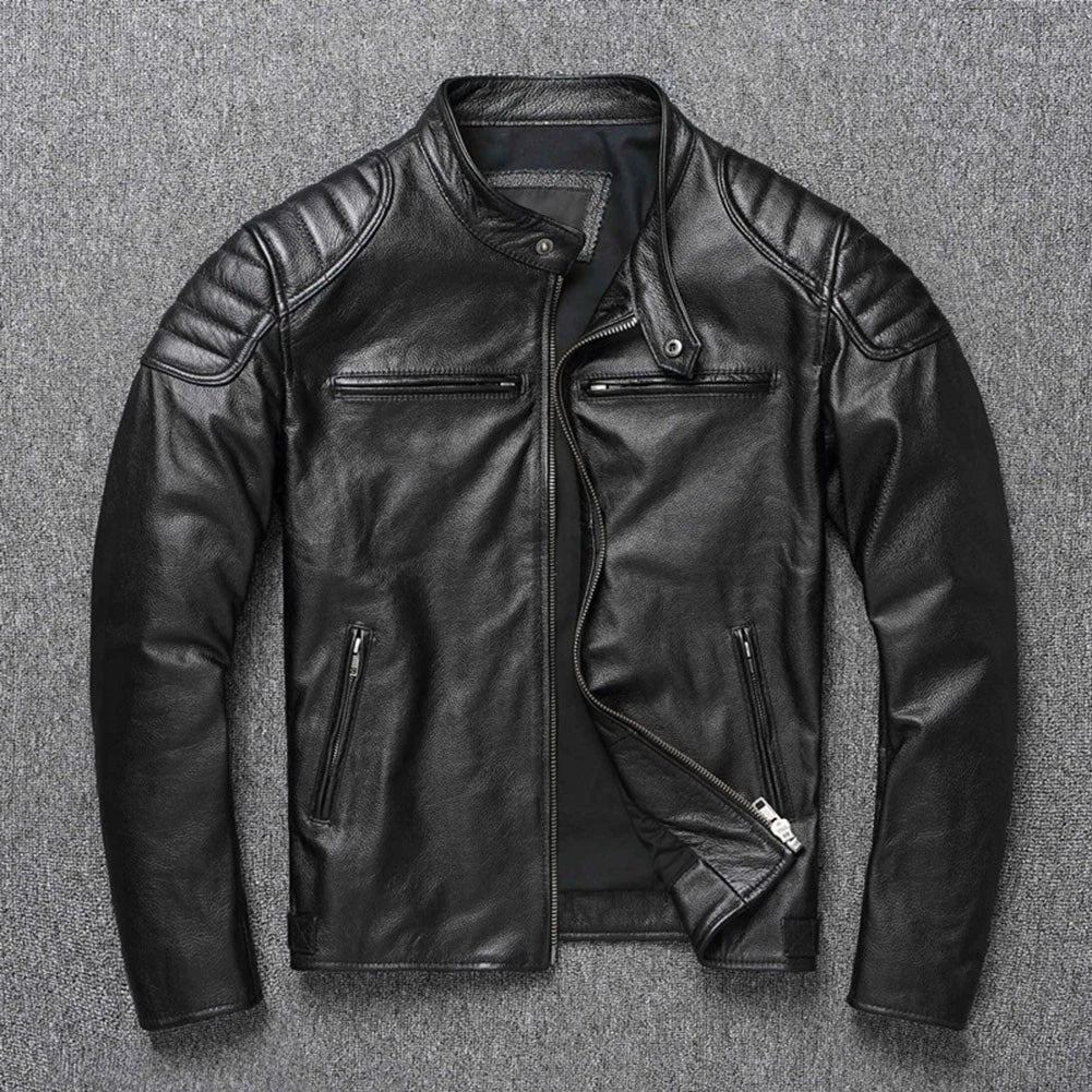 Imitation Leather Jacket for Men - Casual Wear Daily Use Holiday Attire
