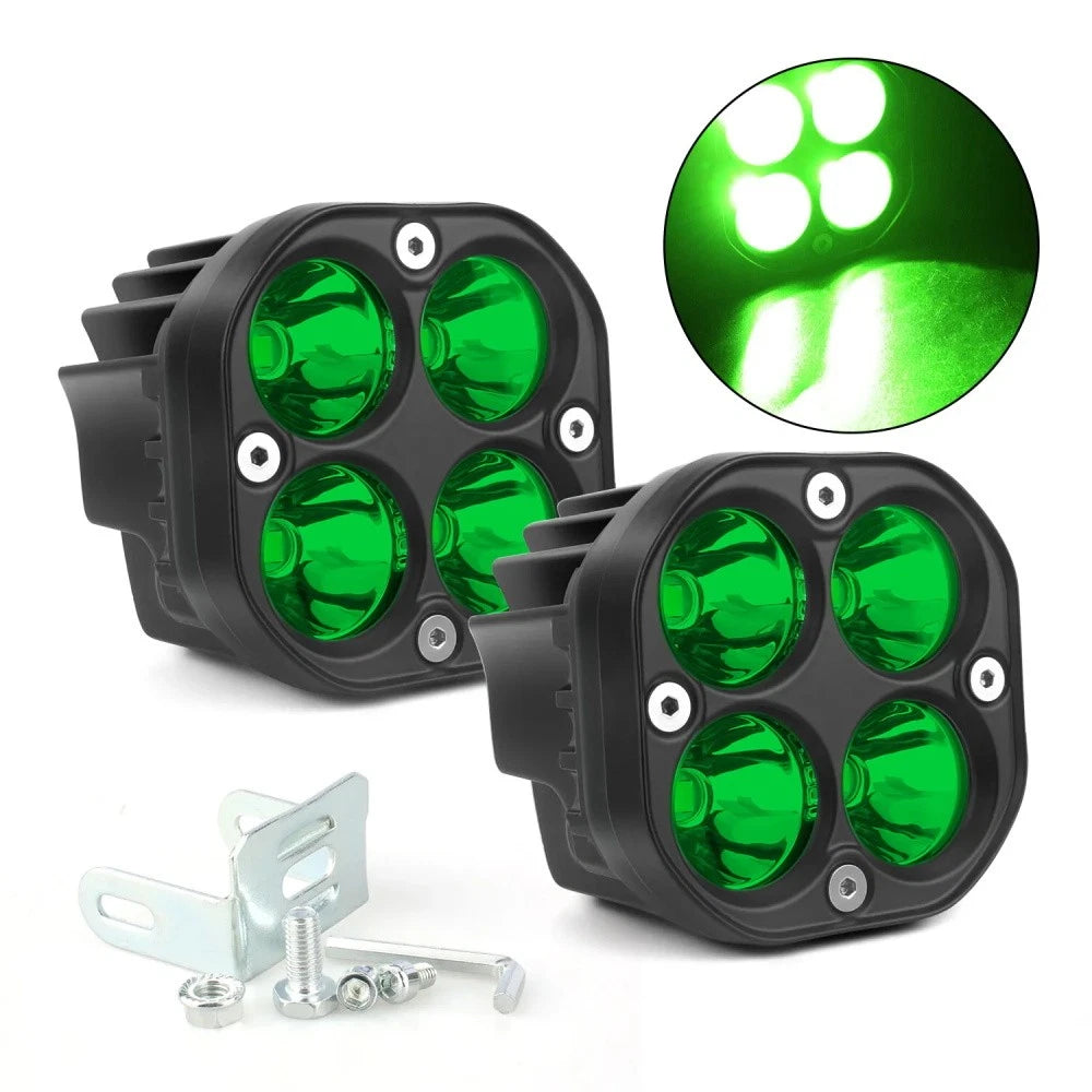 2X 3" 40W LED Cube Pods for SUV Offroad Driving Light (Fits )