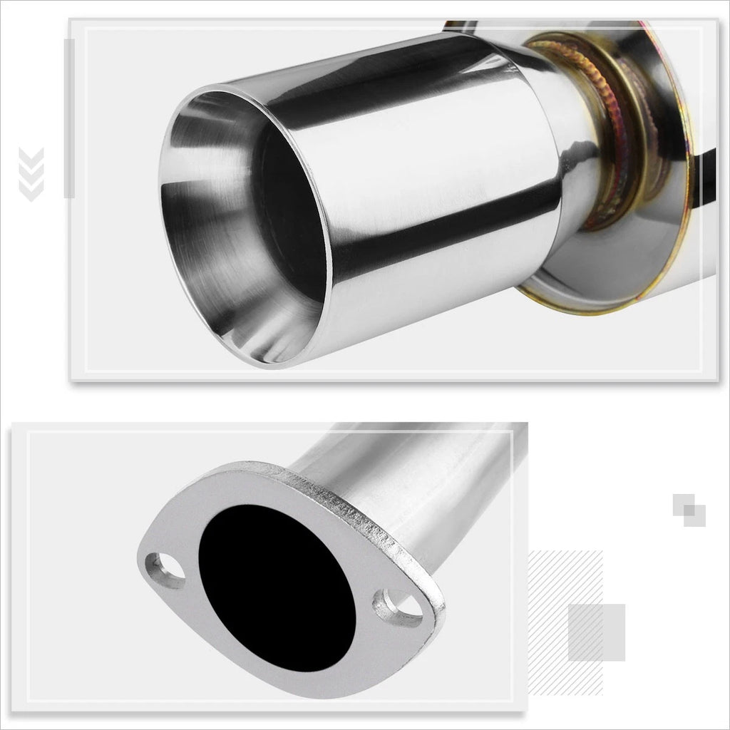 Rolled Tip Catback Exhaust for Mazda Miata MX-5 (1990–1997) 3.5"