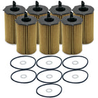 Set of 7 Engine Oil Filters for Hyundai Kia V6 (StdAsp GAS)