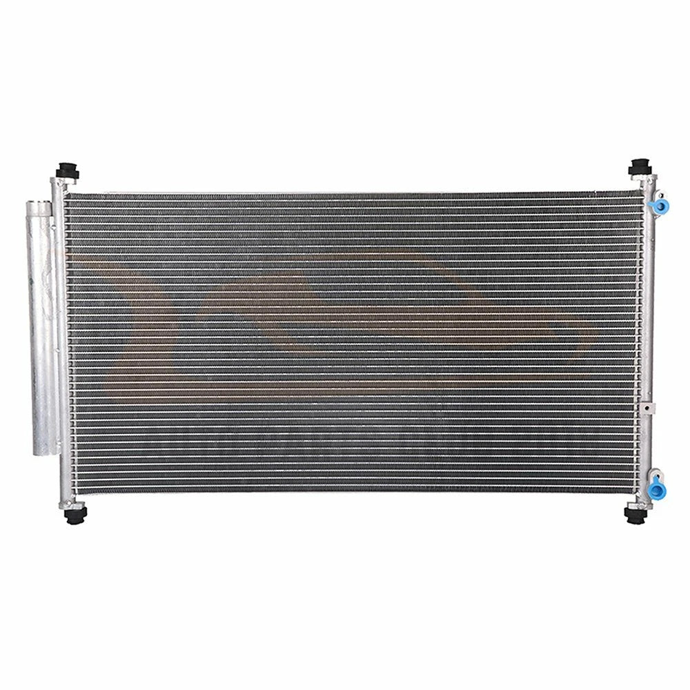 Aluminum AC Condenser for Honda Odyssey (2005–2010) with Oil Hose Clamps