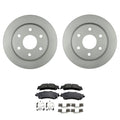 Set of 2 Bosch QuietCast Rear Rotors & Akebono ProACT Pads for Yukon