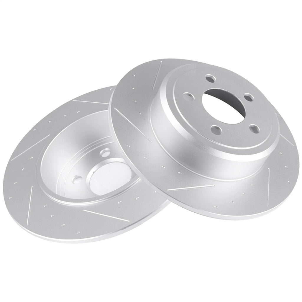 Rear Slotted Brake Rotors for Chrysler 300, Dodge Challenger (2005–2018)