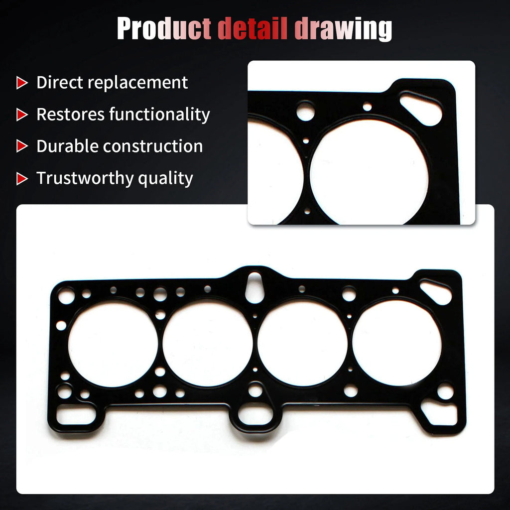Head Gasket Set with Timing Belt Kit for Hyundai Accent, Kia Rio (2006–2011)