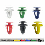 60PCS Car Door Panel Clips Fixing Fastener V9mm Hole Card Clip Rivet