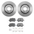 Set of 4 Akebono ProACT Front Brake Kit Disc Rotors Ceramic Pads for Malibu G5 G6 Aura (2004–2013)