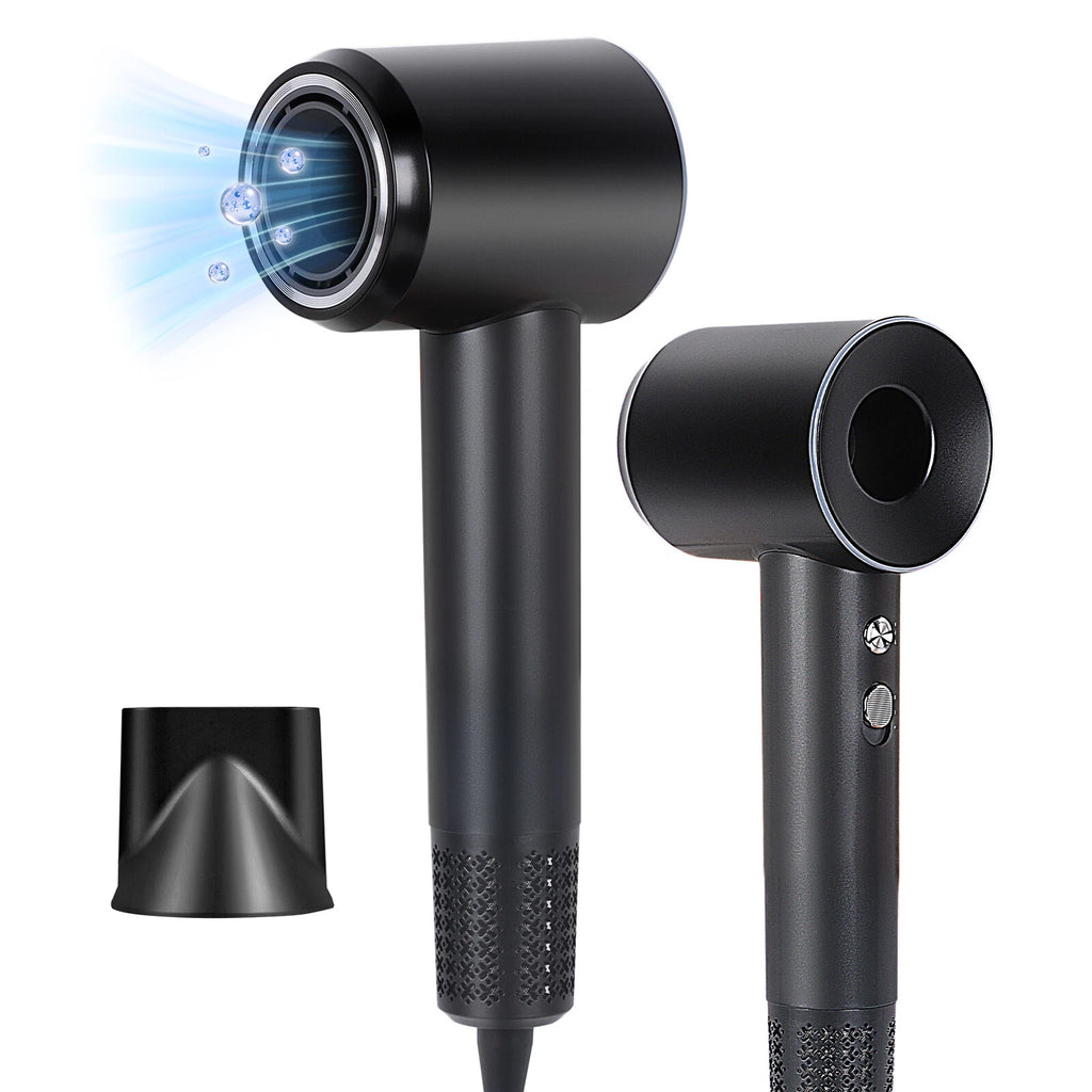 2X Black Hair Dryer with Negative Ions