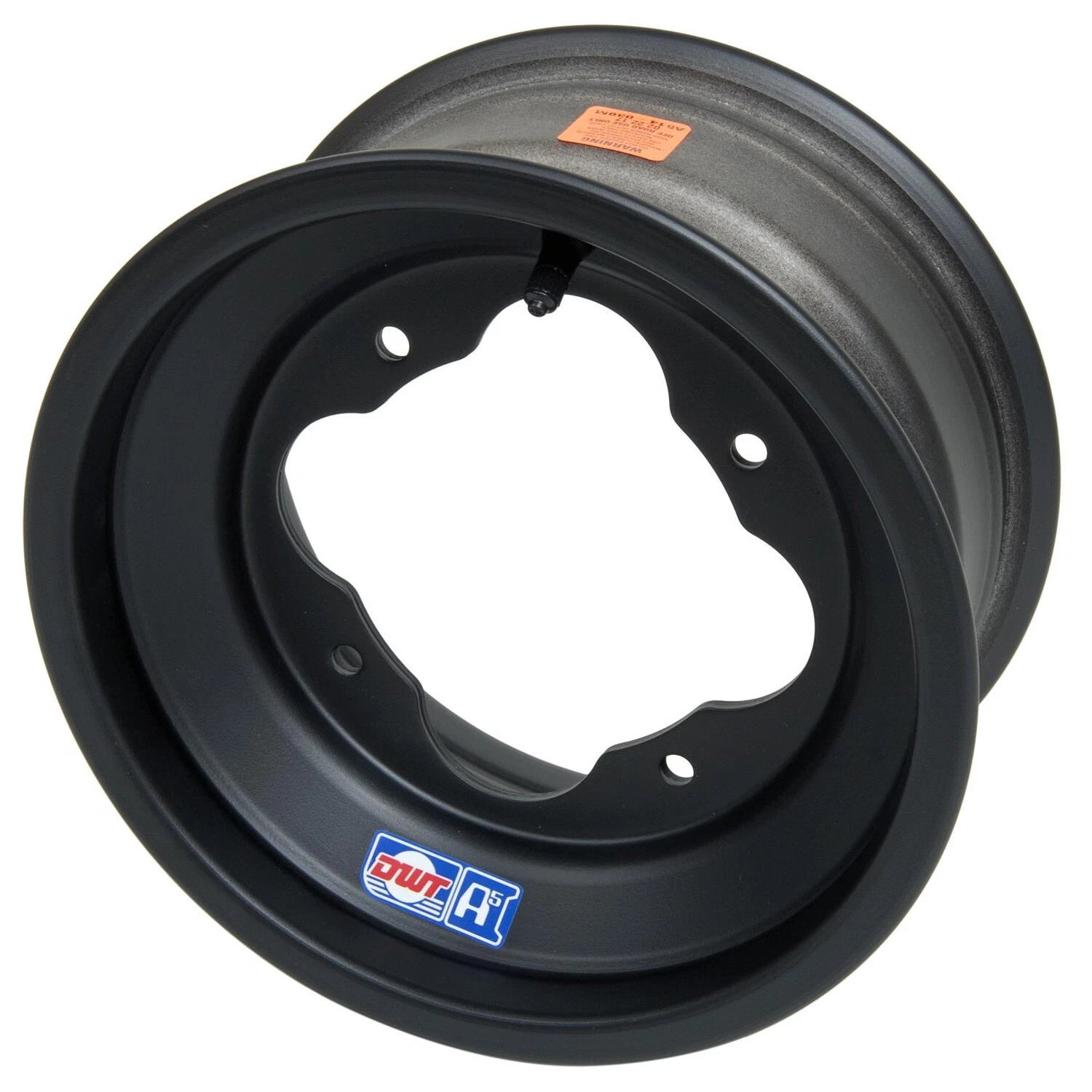 Set of 2 DWT A5 Matte Black Rolled Lip Rims for TRX 450R 400EX 250R 300 (2004–2023)