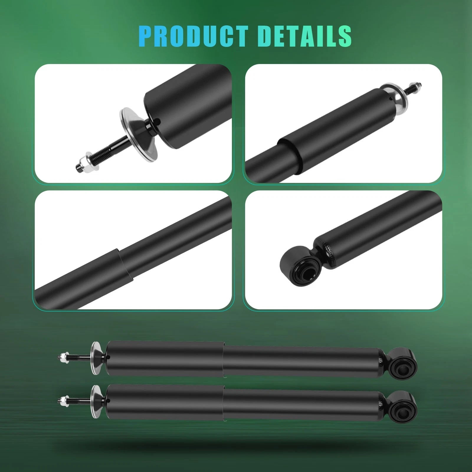 Set of 2 Rear Struts for Chevrolet Malibu Pontiac G6 Saturn Aura (2008–2012)