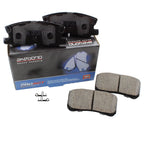 Set of 4 Akebono ProACT Rear Ceramic Brake Pads for Chrysler Dodge Jeep Mitsubishi