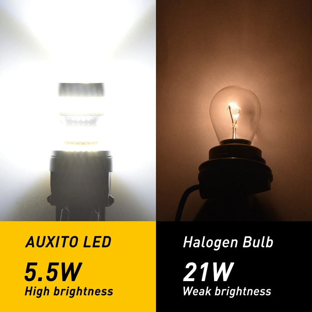 2X LED Daytime Running Light Bulbs for AUXITO 3157 (YYYY–YYYY)