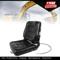 Universal Fold Down Forklift Seat with Adjustable Back Angle
